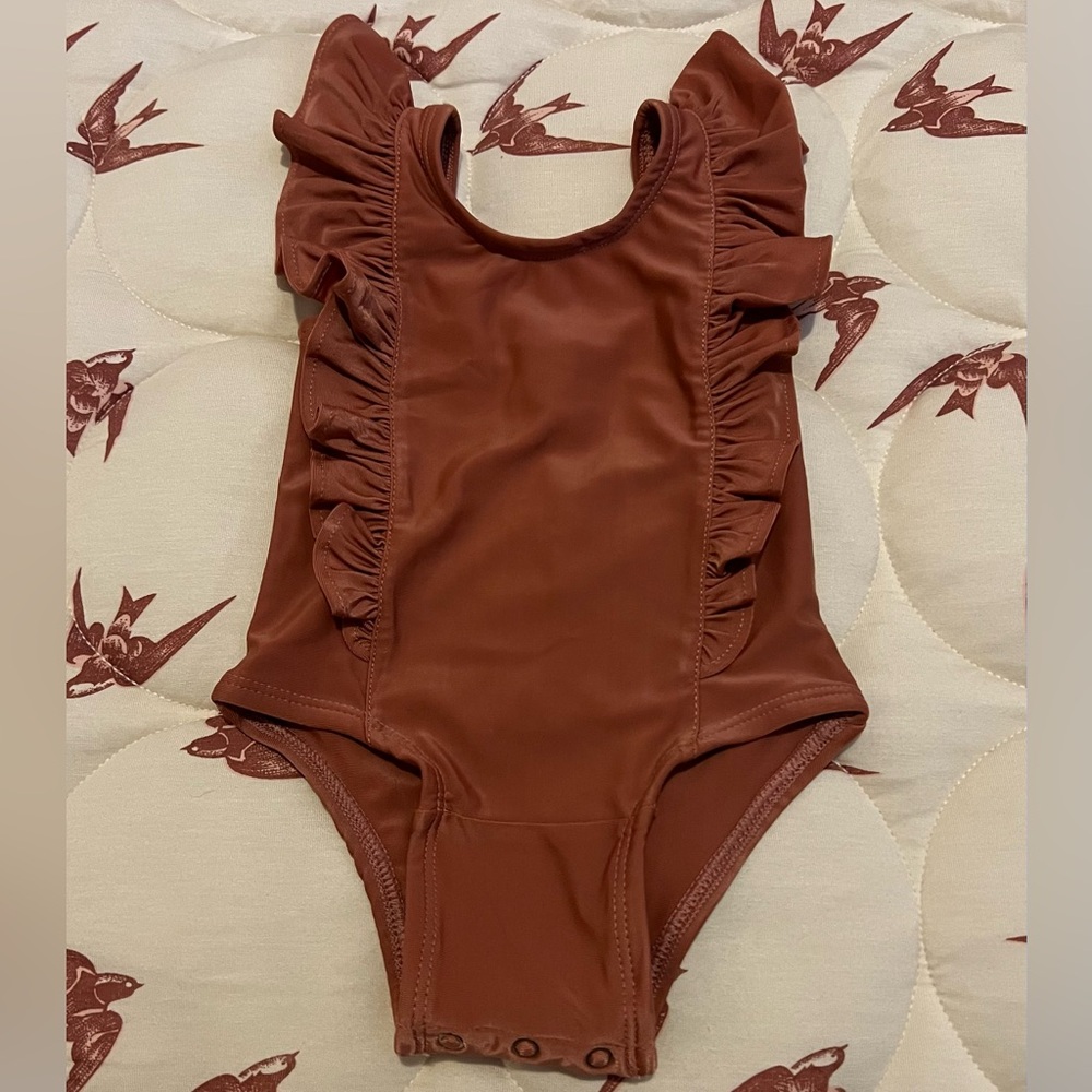 Kate Quinn Ruffle Swimsuit - Cedar